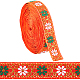 7M Flat Ethnic Style Polyester Ribbon(OCOR-WH0046-74B)-1