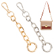 WADORN 2Pcs 2 Colors Iron Cable Chain Purse Strap Extenders(IFIN-WR0001-11B)-1