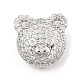 Brass Micro Pave Cubic Zirconia Slide Charms(ZIRC-I068-04P)-2