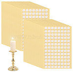 Resin Candle Wick Double Sided Adhesive, for DIY Candle Making, White, 1x0.1cm, 416pcs/set(DIY-BC0015-79A)