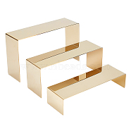 3 Sizes 201 Stainless Steel Shoes Displays Stand, Light Gold, 24.5~24.8x8x5.4~15cm, 3pcs/set(ODIS-WH0026-01)