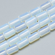 Opalite Glass Bead Strands, Column, 10~11x6mm, Hole: 1mm, about 40pcs/strand, 15.7 inch(G-T078-16)