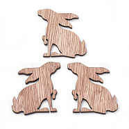 Platane Wood Cabochons, Laser Cut Wood Shapes, Animal, Camel, 50x53x3mm(WOOD-S040-79)