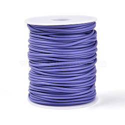 Hollow Pipe PVC Tubular Synthetic Rubber Cord, Wrapped Around White Plastic Spool, Medium Slate Blue, 2mm, Hole: 1mm, about 54.68 yards(50m)/roll(RCOR-R007-2mm-40)