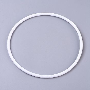 Hoops Macrame Ring, for Crafts and Woven Net/Web with Feather Supplies, White, 350x8.4mm, Inner diameter: about 335.6mm