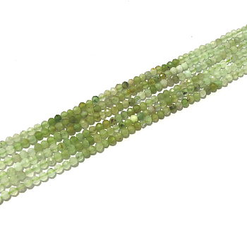 Natural Chrysoprase Beads Strands, Round, Faceted, 2mm, Hole: 0.5mm, about 192pcs/Strand, 15.16 inch(38.5cm)