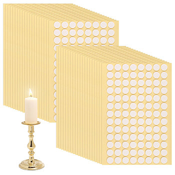 Resin Candle Wick Double Sided Adhesive, for DIY Candle Making, White, 1x0.1cm, 416pcs/set