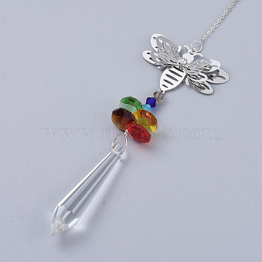 Cristaux lustre suncatchers prismes(AJEW-G025-F02)-2