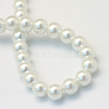 Baking Painted Glass Pearl Round Bead Strands(HY-Q003-10mm-01)-4