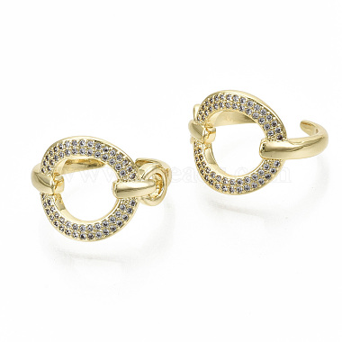 Brass Micro Pave Clear Cubic Zirconia Cuff Rings(RJEW-S045-032G-NR)-2