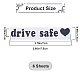 Laser PVC Drive Safe Self Adhesive Car Stickers(STIC-WH0013-09C)-2