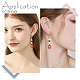 50pièces 304 accessoires de boucles d'oreilles dormeuses en acier inoxydable(FIND-BBC0003-16)-5