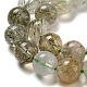 naturelles vert quartz rutile perles brins(G-A219-A03-04)-3