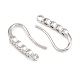 Brass Rhinestone Earring Hooks(KK-C261-01B-P)-2