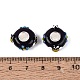 3D Lampwork & Brass Core European Beads(LAMP-Q042-01B)-3
