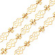 Brass Heart with Infinity Link Chains(CHC-N019-01LG)-3
