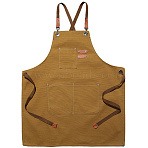 Canvas Cotton Apron, for Home Kitchen Supplies, Dark Goldenrod, 755x680x2mm(AJEW-WH20060-29A)