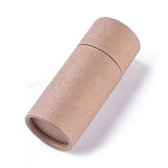 DIY Kraft Paper Packaging Boxes, For Pen Container and Tea Caddy, Tube, BurlyWood, 8.35cm, Capacity: 10ml(X-CBOX-WH0004-06E)