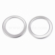 304 Stainless Steel Linking Rings, Stainless Steel Color, 33x1.5mm, about 26mm inner diameter(STAS-H401-21P)