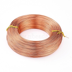 Aluminum Wire, Flexible Craft Wire, for Beading Jewelry Doll Craft Making, Sandy Brown, 15 Gauge, 1.5mm, 100m/500g(328 Feet/500g)(AW-S001-1.5mm-04)