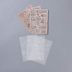 Scrapbook Paper, Vegetable Parchment & Munken Paper, for DIY Album Scrapbook, Greeting Card, Background Paper, Diary Decorative, Life of Essays, 14x10cm, 30 sheets/bag(DIY-H129-C01)