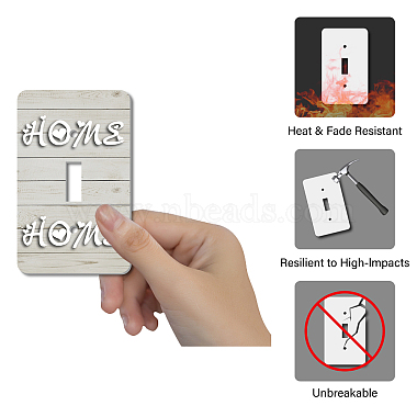 CREATCABIN 2Pcs Acrylic Light Switch Plate Outlet Covers(DIY-CN0001-93E)-4
