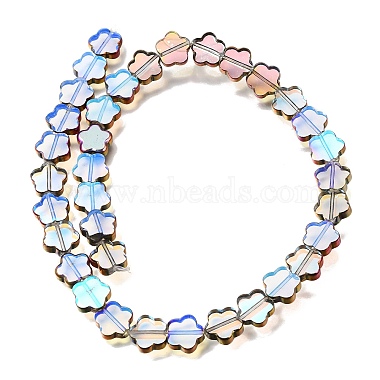 galvanisierte transparente Glasperlenstr&auml;nge(GL-CBA98F0-07C)-3