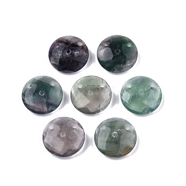 Natural Fluorite Connector Charms(G-N326-149B)-2
