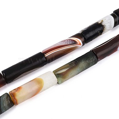 agate perles brins(G-N357-05B-01)-2