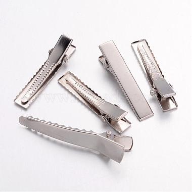 Iron Flat Alligator Hair Clip Findings(X-IFIN-S286-34mm)-1