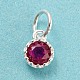 925 Sterling Silver Birthstone Charms(STER-G035-01D-01)-1