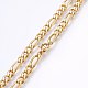 304 Stainless Steel Figaro Chain Necklaces(MAK-L015-29B)-1