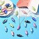 邪眼魚型釉薬磁器ペンダント 1個(PALLOY-YW00086-01)-4