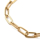 placage ionique (ip) 304 bracelets à chaîne en trombone en acier inoxydable pour femmes(BJEW-C046-02G)-2