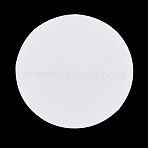 Paper Candle Dust Covers for Candle Cups, Flat Round, White, 76x0.3mm(TH-XCP0001-01)