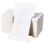 100Pcs Blank Paper Hair Clips Display Cards, Rectangle, Tomato, 11.5x6.7x0.08cm, Hole: 25x8mm(CDIS-SP0001-24A)
