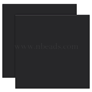 Silicone Mats, Antiskid Placemat, Square, Black, 200x200x2mm(AJEW-WH0248-457A-01)