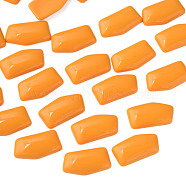 Opaque Acrylic Cabochons, Nuggets, Orange, 27x14.5x5mm, about 300pcs/500g(MACR-S373-136-A07)