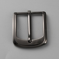 Belt Alloy Center Bar Buckles, Rectangle, Gunmetal, 62x52x9mm(FIND-WH0148-047)