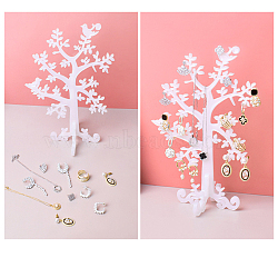 Tree of Life Jwewelry Display Stands Silicone Molds, for UV Resin, Epoxy Resin , White, 241x161x6mm & 64x98x6mm, 2pcs/set(SIMO-PW0001-253)