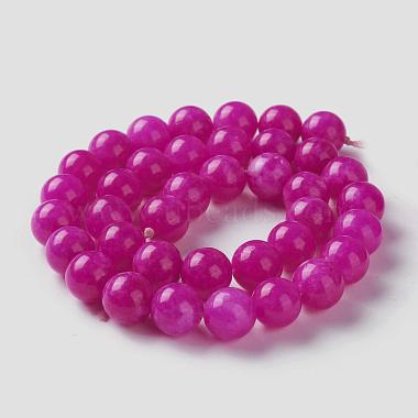 Natural White Jade Imitation Pink Sugilite Beads Strands(G-I299-F11-8mm)-2