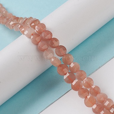 perles de pierre de soleil naturelle graduées(G-K332-B05)-4