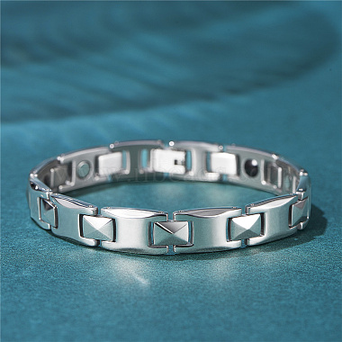 SHEGRACE Stainless Steel Panther Chain Watch Band Bracelets(JB678A)-6