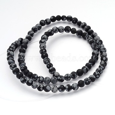 Natural Snowflake Obsidian Gemstone Beads(G-J338-03-4mm)-2
