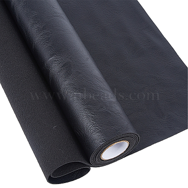 Black Imitation Leather Other Fabric