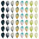 64Pcs 8 Colors Handmade Lampwork Pendants(LAMP-TA0001-82)-3