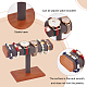 T-Shaped Bar Wood Covered with Microfiber Bracelet Display Stands(BDIS-WH0014-01)-4