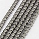 Electroplate Non-magnetic Synthetic Hematite Beads Strands(G-J163-3x3mm-05)-1