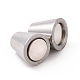 304 Stainless Steel Magnetic Clasps with Glue-in Ends(STAS-K006-05C-4mm)-2