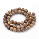 Chapelets de perles en jaspe avec images naturelles(G-S259-27-6mm)-2